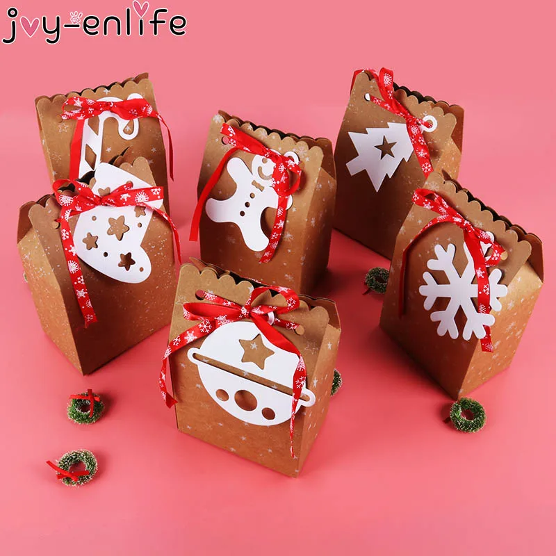 

Joy-Enlife Top 3Pcs Buffet Goodie Packing Bags Food Grade Paper Gift Candy Cookies Bag Box for Christmas Decor Home Supplies