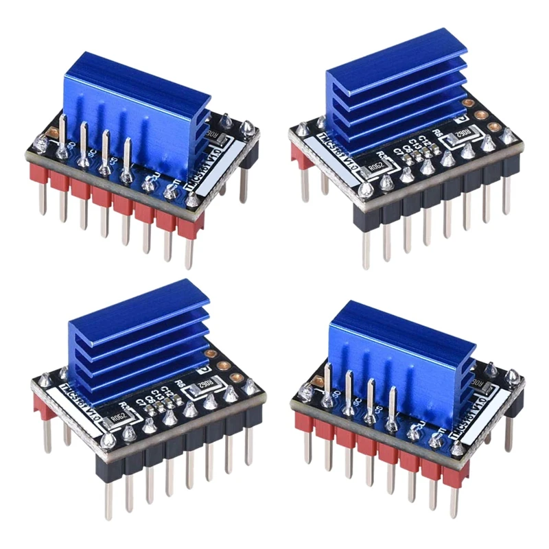 4 шт. TMC5161 V1.0 шаговый двигатель бесшумный драйвер поддержка SPI с радиатором для