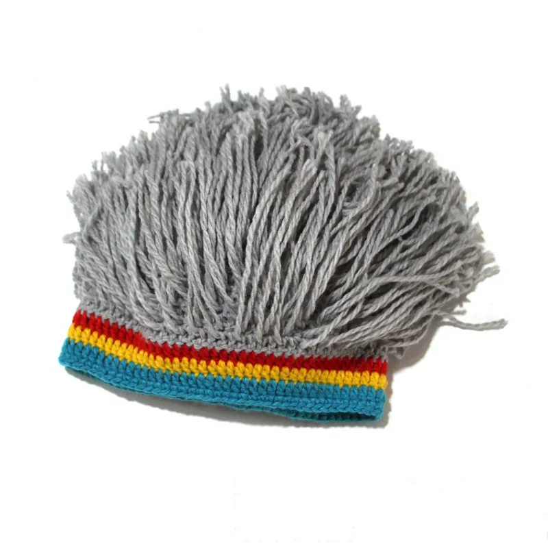 Rasta Wig Beanie Women's Caps Handmade Crochet Winter Warm Hat Gorro Halloween Xmas Birthday Gifts Funny Party Balaclava