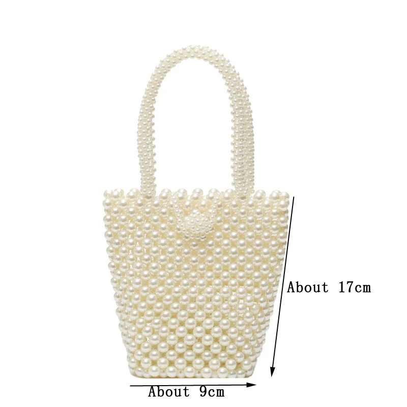 Fashion Imitation Pearls For Women/Girls INS Handmade Big Handbag Elegant Party Birthday Gifts - Цвет: Type 3