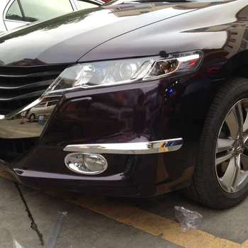 

Front Fog Lamp Trim Molding ABS Chrome Head Fog Light Cover Trim Car Accessories For Honda Odyssey 2009 2010 2011 2012 2013 2014