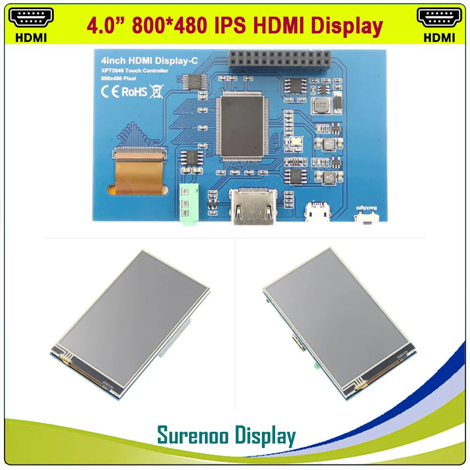 4 0 &quotдюймовый HDMI ЖК дисплей монитор Экран модуль Дисплей с GPIO резистивный