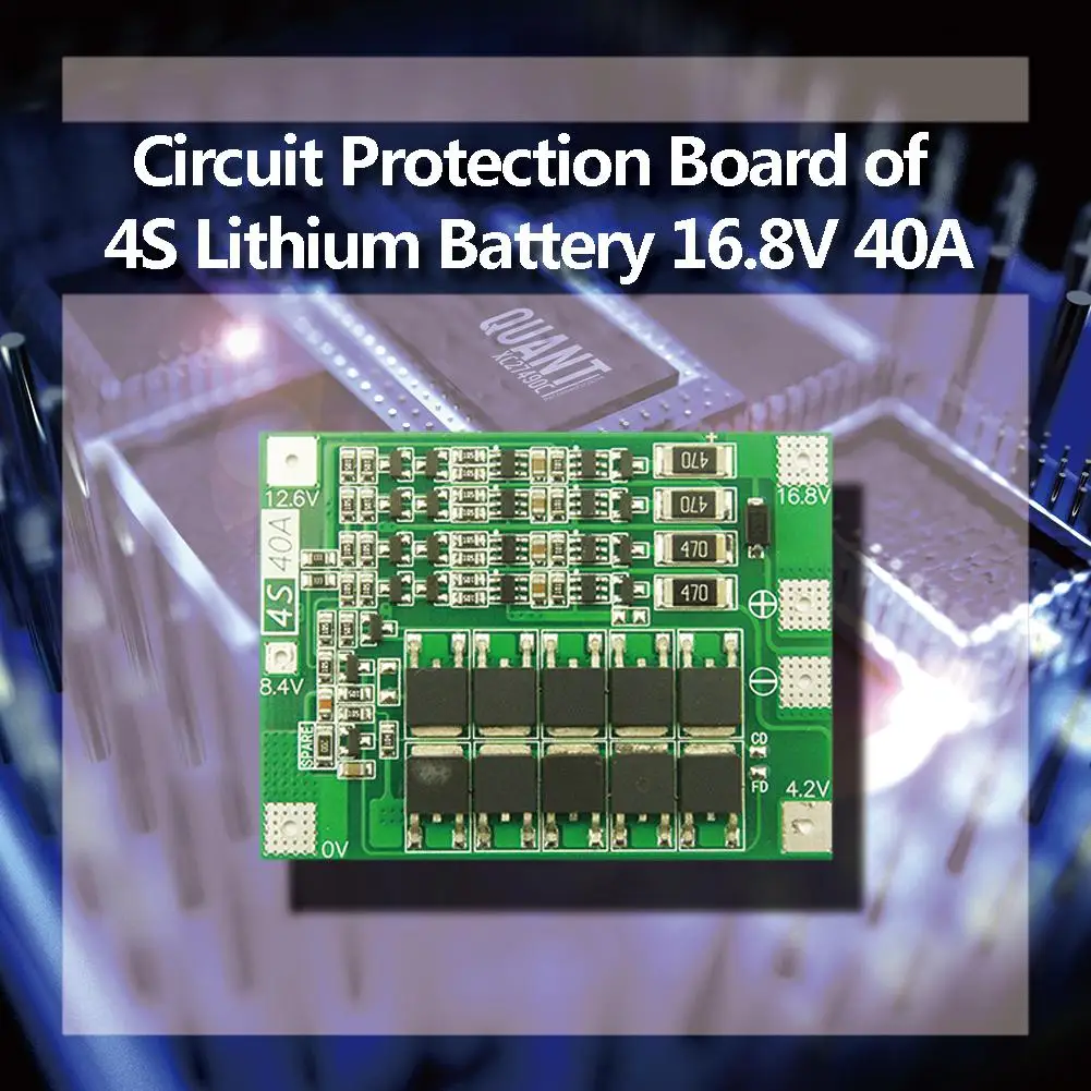 

4S 40A 16.8V Li-ion Lithium Battery 18650 Charger PCB BMS Circuit Protection Board Balancer For Drill Motor Lipo Cell Module