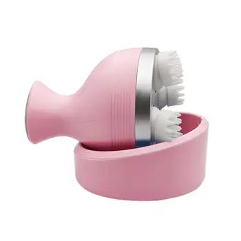 

Waterproof Electric Head Massage Wireless Scalp Massager Prevent Hair Loss Body Deep Tissue Kneading Vibrating Health Care Pink