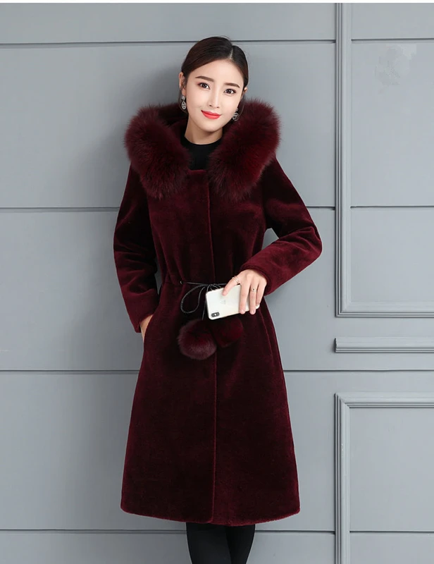 Winter Women High Quality Water mink velvet coat Long Faux fur coat Loose Thick Warm Jacket New Plus Size Women fur Overcoat 4XL