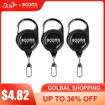 MEGA PROMO ❤️ Booms Fishing RG1 Fly Fishing Retractor Tools Extractor Keeper Retractable Key Chain Reel Badge Holder Tackle Boxes Accessories - discount item 25% OFF Sports & Entertainment