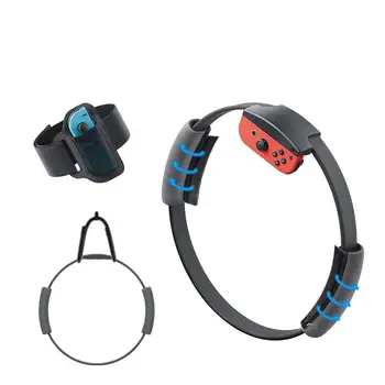 

Elastic Leg Fixing Strap Ring-Con Steering Wheel Non-Slip Grips Storage Wall Mount Kits for Switch Ring Fit Adventure Game