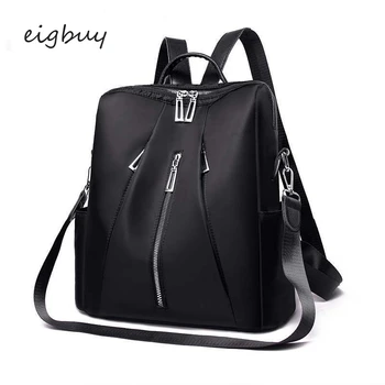 

Ladies Backpack Shopping Bag Luxury Student Black Vintage School Bags For Teenagers Mochila Feminina Women Bagpack Bookbags