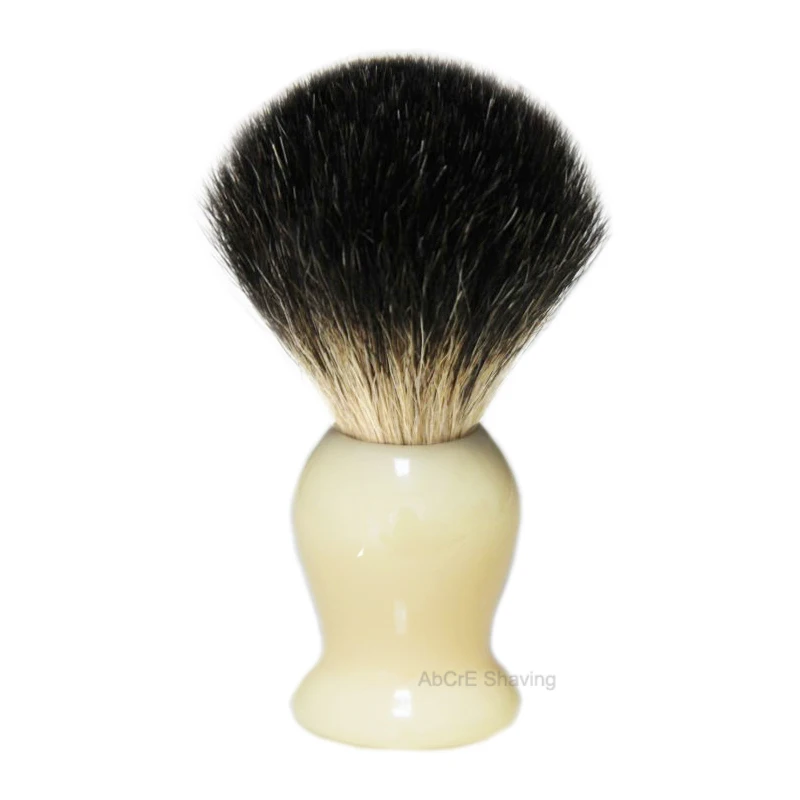 Black badger Silvertip/черный/смешанные волосы барсука пена для бритья мыльная щетка Парикмахерская борода чистый подарок для мужчин - Цвет: Black badger