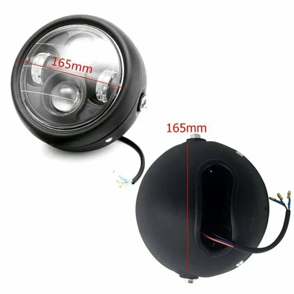 12V 6000K Универсальный мотоцикл светодиодный фара лампочка фары дальнего ближнего света кафе гонщик езда аксессуары