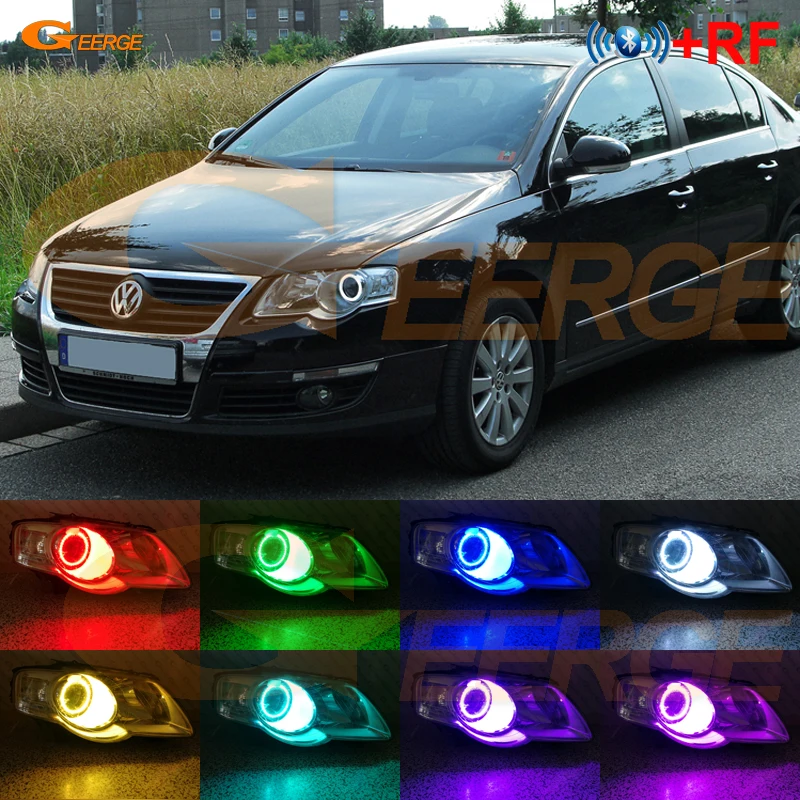 Для Volkswagen VW Passat B6 Magotan 2005 2010 галогенная фара RF Дистанционное Bluetooth приложение