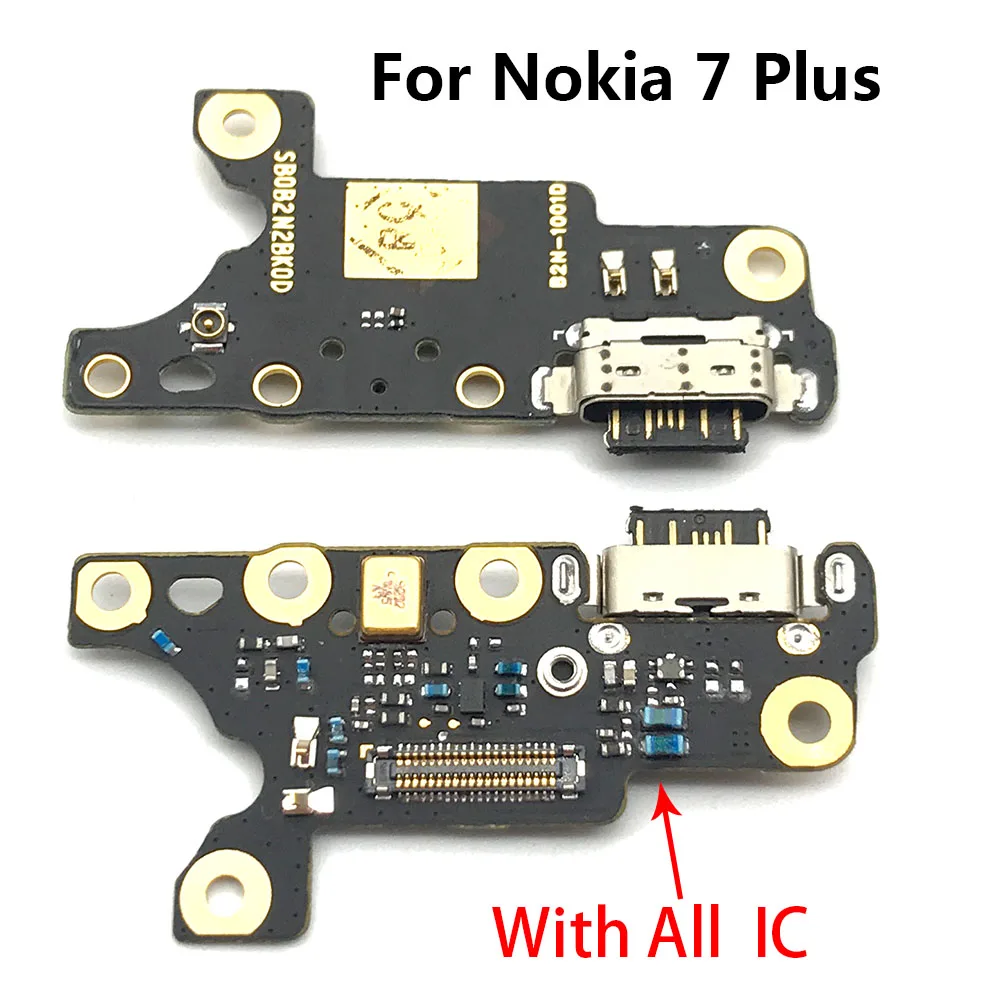 USB коннектор для зарядного порта Type C с микрофоном подходит Nokia 7 plus + TA 1049 1055