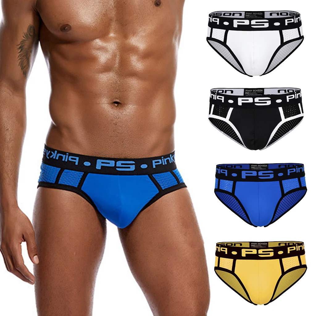 Soft Stretch Mesh Panties Briefs Flex Sports Underwear for Men