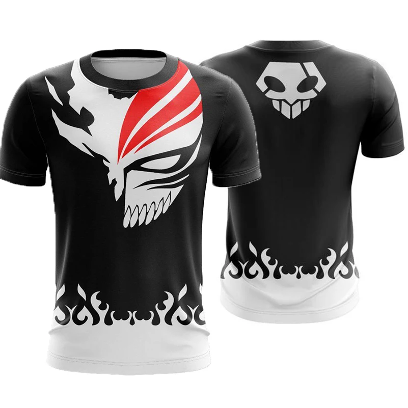 

YINUODAIL T-shirt Men and Women Tops T Shirt Anime Bleach Tshirt Cosplay Costumes Harajuku Streetwear Shirt Mens Fashion 2018