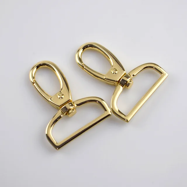 gold Комплект из 2 предметов Meetee 25/32/38 мм ремень металлический клатч Сумки Пряжка крюк для карабинов с застёжкой "Лобстер" собачий ошейник застежка Leathercraft аксессуар - Цвет: gold