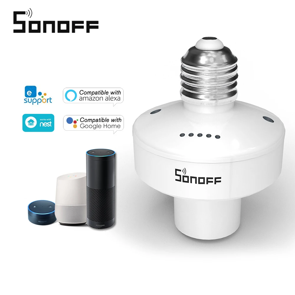 Держатель для лампы Sonoff Slampher R2 RF 433 МГц E27 Wi Fi|Модули умного дома| |