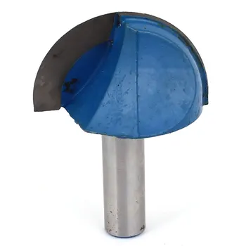 

uxcell 1/2" x 2" Straight Shank Round Nose Core Box Router Bit Cutter Tool Blue