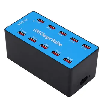

A5B Multi Fast USB Charger Charge Multiple 10 USB Phone Charging Station Universal USB HUB Smart Charger