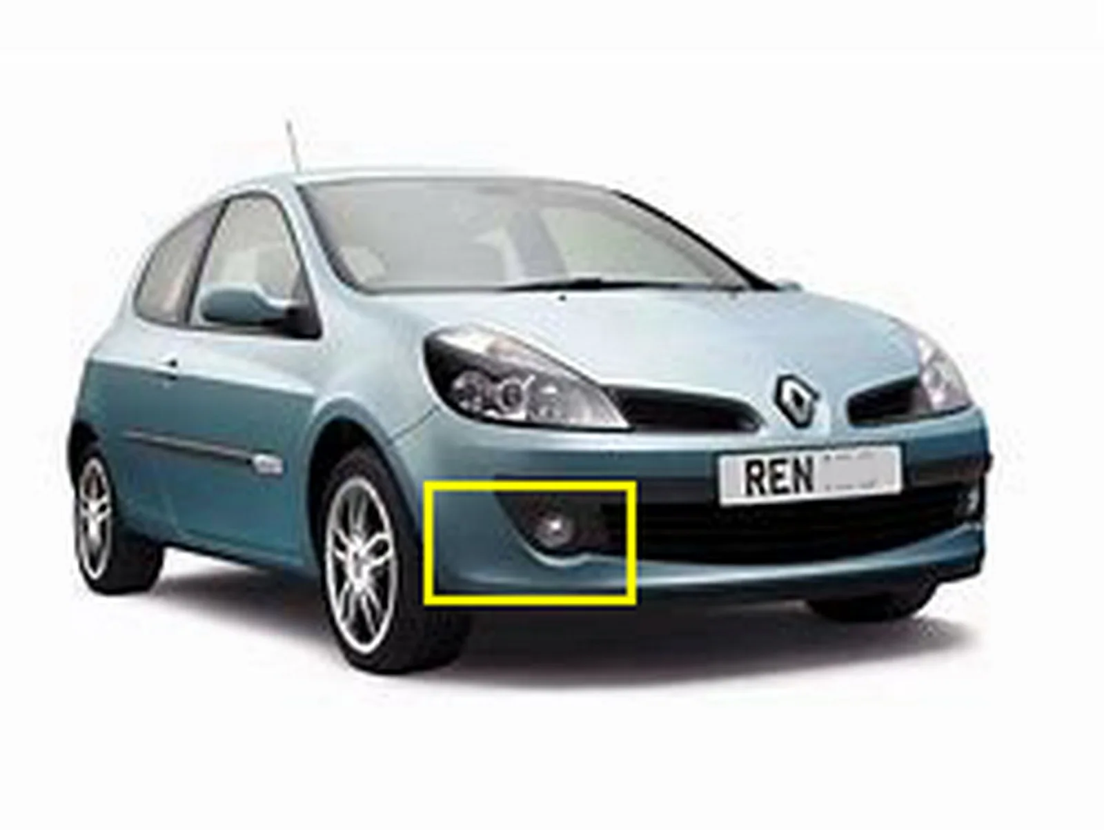 1x передний бампер противотуманный светильник лампа для Renault Clio 00-13 правая сторона водителя без лампы