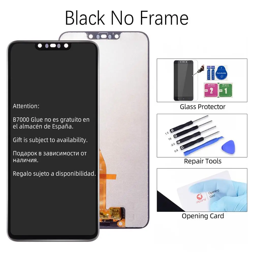 Дисплей для Huawei Nova 3 PAR-AL00 par al00 LCD в сборе с тачскрином 6.3'' черный - Цвет: Black
