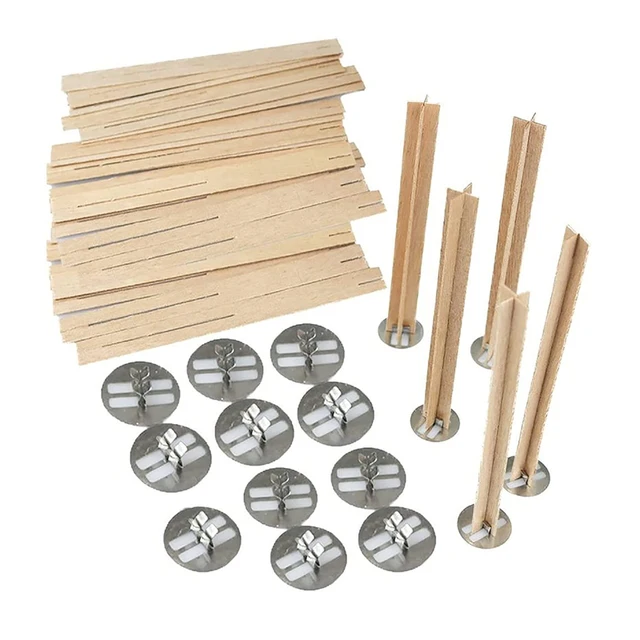 7Pcs Wooden Candle Wicks Round Tube Natural Smokeless Wood Candle Core DIY  Candle Making Supplies Handmade