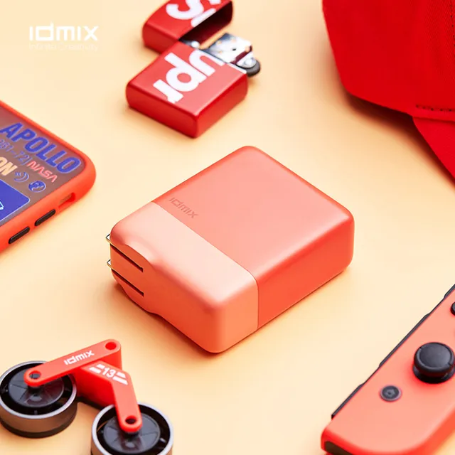 $US $62.12 IDMIX POWER CUBE P100 100W Mini GaN Charger with 4 Ports USB Type C PD Fast Charger with QC3.0 SCP For MacBook Laptop Smartphone