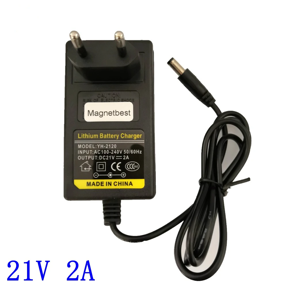 2A 29,4 V 1A 18650 литиевая батарея зарядное устройство DC 5,5 MM* 2,1 MM 110-220V литий-ионная батарея настенное зарядное устройство