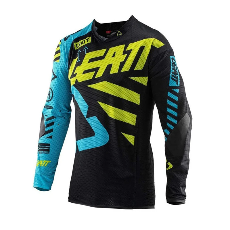 

New Racing LEATT Downhill Jersey Mountain Bike Motorcycle Cycling Jersey Onealing Shirt Ciclismo Clothes for Men MTB MX T Shirt