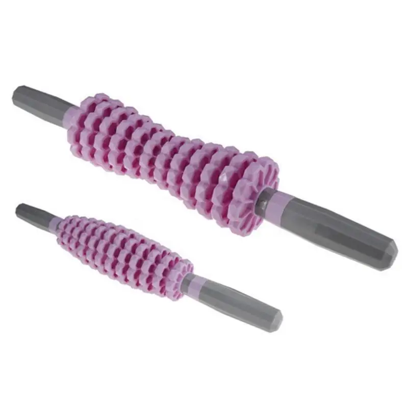 ABS Gym Muscle Relief Massager Yoga Gradient Gear Roller Stick Body Massage Relax Tools for Leg Waist Abdomen Arm for Arm Thigh - Цвет: Золотой