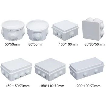 

1PC ABS Plastic IP65 Waterproof Junction Box DIY Outdoor Indoor Universal Electrical Project Enclosure Cable