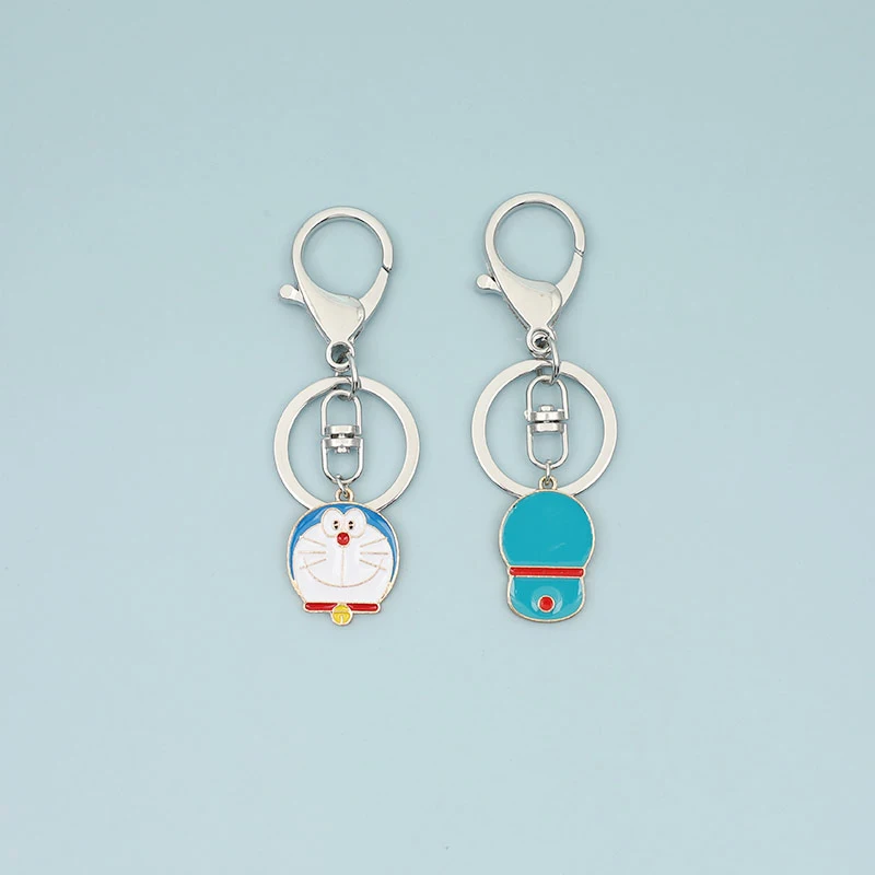 Новинка брелок для ключей в стиле аниме Doraemon виде милой кошки робота с мультяшным