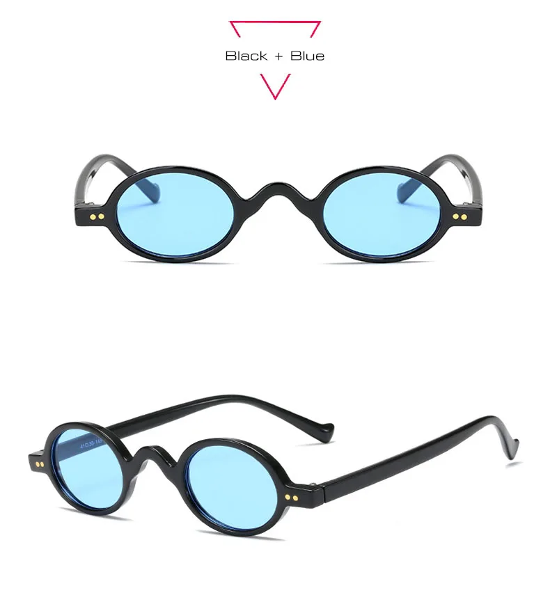 Fashion Small Round Sunglasses Women Classic Vintage Steampunk Nail Men Sun Glasses Shades UV400 Oval Female Glasses Frame