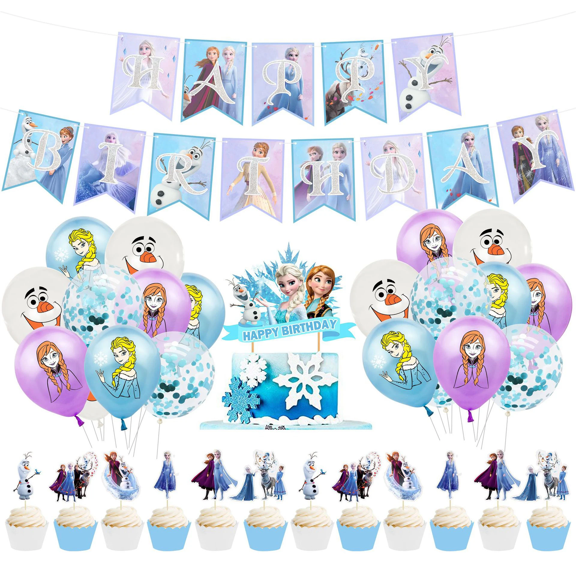 Подарочная одноразовая посуда Disney Холодное сердце для девочек | Дом и сад
