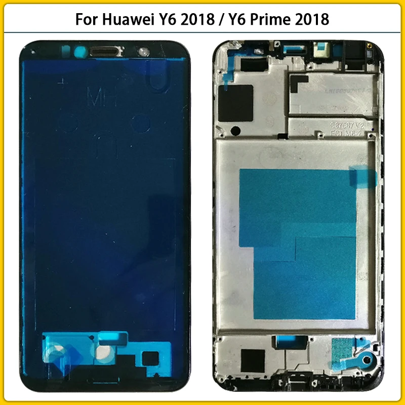 Оригинальный ЖК-дисплей 5 7 дюйма для Huawei Y6 2018 передняя рамка корпус средняя Prime