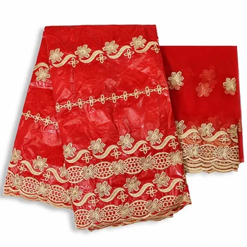 

2020 New arrival african bazin riche fabric with beads cord lace fabric guinea brocade fabric for wedding free shipping