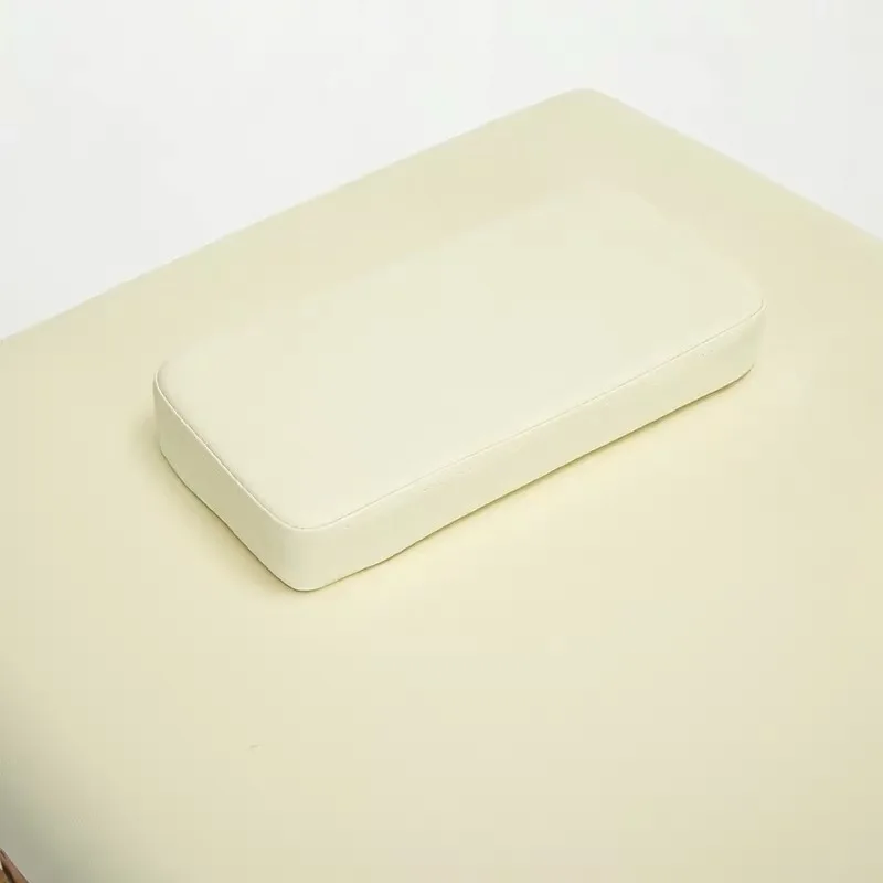 Тату ресницы красота спа для массажной кровати кожа подушка для шеи Бытовая Губка прямоугольные подушки для домашнего массажного стола фиолетовый белый - Цвет: Белый