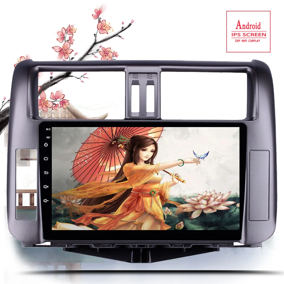 

9'' Android 13.0 2din Car Radio For Toyota Prado 150 2010 2011 2012 2013 GPS Navigation Stereo Audio Video Multimedia DVD Player