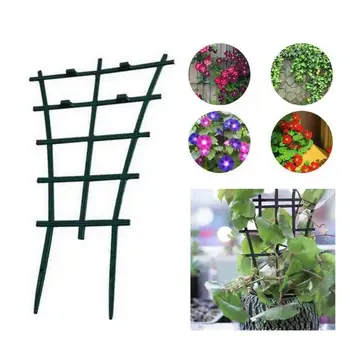 

4pcs Garden DIY Mini Net Courtyard Plant Climbing Trellis Cage Tomato Stands Cucumber Potted Frame Flower Supports Decorative