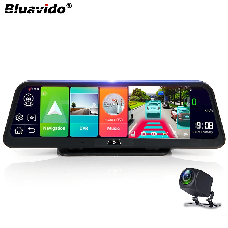 Bluavido 10 \IPS 4G Android Smart Car DVR камера GPS навигация ADAS FHD 1080P Автомобильный видеорегистратор WiFi Live удаленный мониторинг Bluavido 10 \IPS 4G Android Smart Car DVR камера GPS навигация ADAS FHD 1080P Автомобильный видеорегистратор WiFi Live удаленный мониторинг