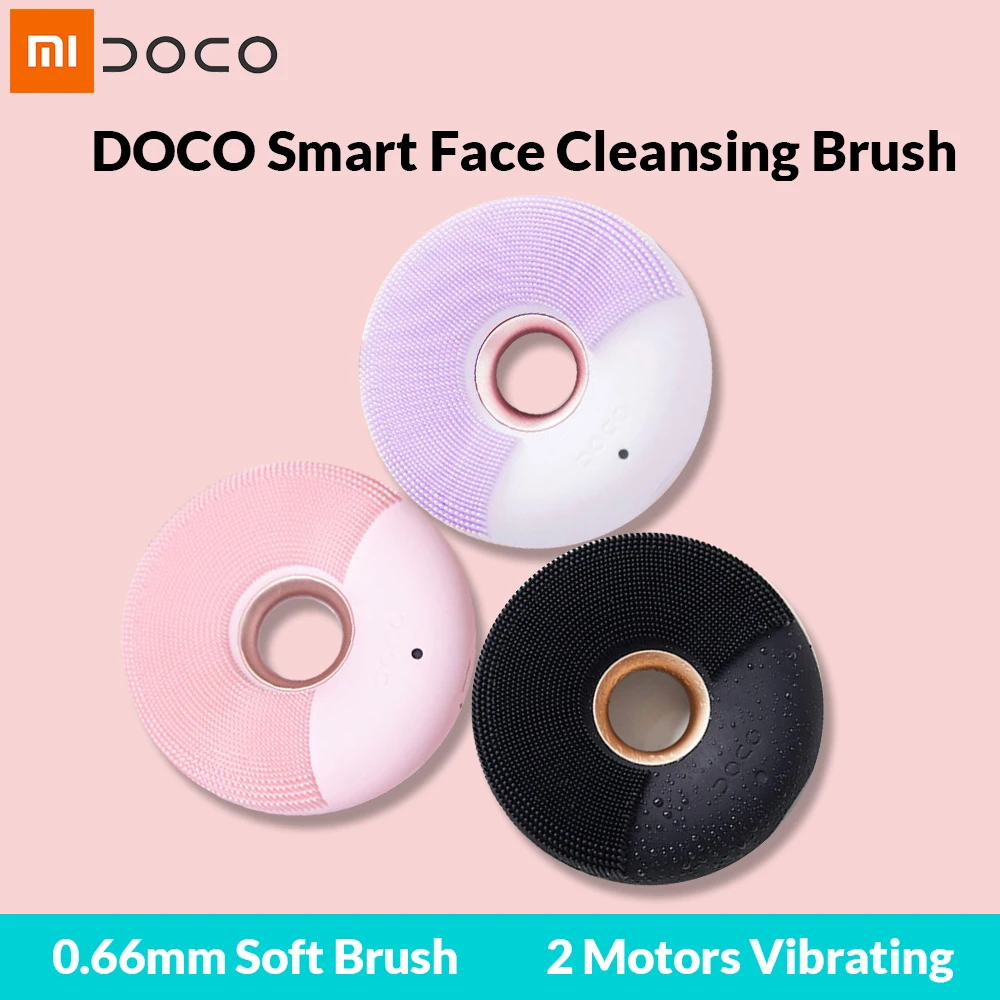 Xiaomi DOCO электрическая щетка для очищения лица MIJIA Ultra sonic Скруббер кожи силиконовый