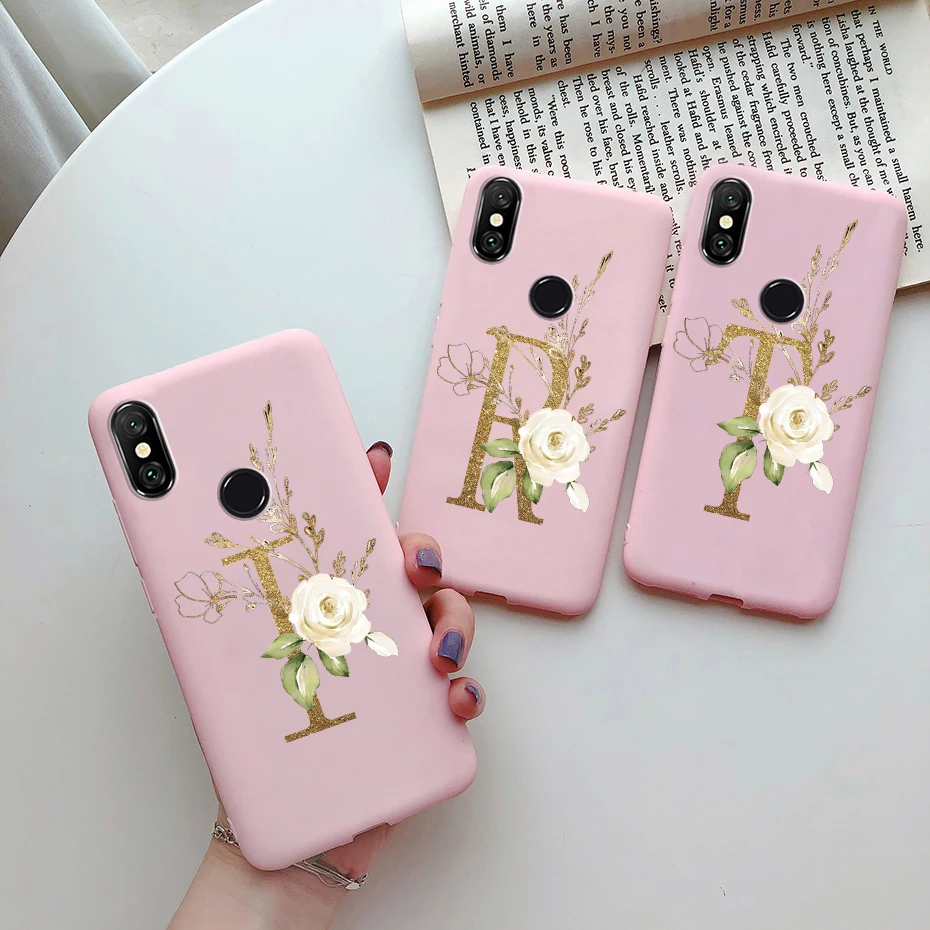 Фото Чехол для Xiaomi Mi A2, A 2 Lite, A1, A 1, MiA2, MiA1, силиконовый бампер с милыми буквами, мягкий чехол-накладка для Xiaomi Mi 5X, 6X №3
