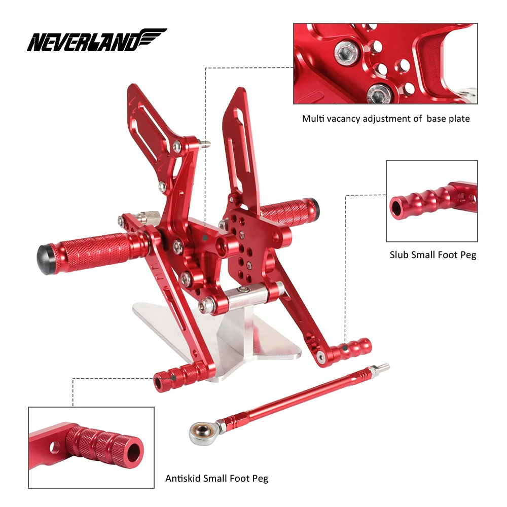 

Motorcycle Rearsets For Suzuki GSXR750 1996-2005 GSXR600 2000-2005 GSXR1000 2000-2004 Shift Lever Brake Rear Set Pedal Foot Pegs