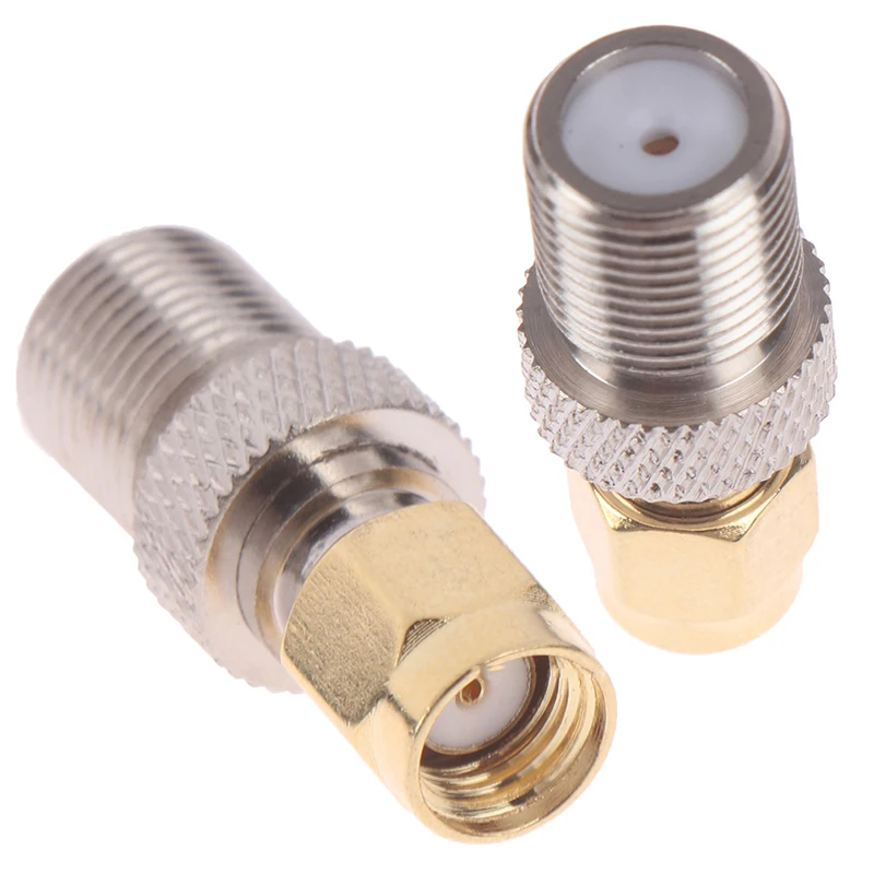 1Pc F Type Coupler Adapter Connector F Jack RG6 Coax Coaxial Cable SMA RF Coax Connector Plug High quality