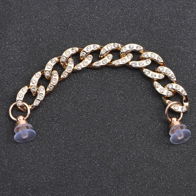 1 Pcs New Designer Chain Shoe Charms Croc Accessories Metal Charm Decoration for Croc Clog Shoes Pendant Buckle for Girl Gift r6682