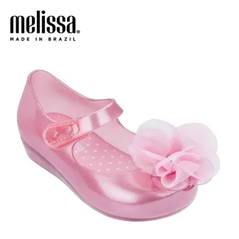 

Mini Melissa 2020 New Melissa Jelly Princess Sandals Shoes Breathable Flower Melissa Girl Princess Sandals Girls Rose Sandals
