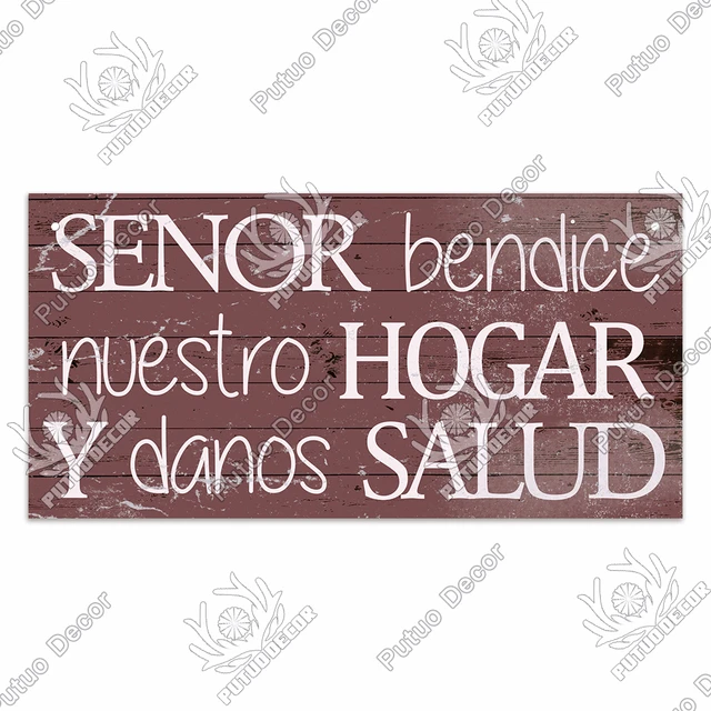 Putuo Decor Home Wooden Signs Family Wood Pendant Decorative Plaque for Friendship Home Sweet Home Room Sign Wall Decoration WP3832