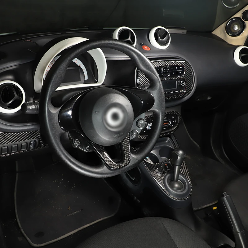 

For Mercedes-Benz smart 2016-2021 real carbon fiber interior accessories car styling modification
