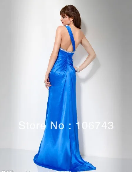 Г. дизайн, vestidos, торжественное платье de soiree, элегантное сексуальное синее длинное вечернее платье с бисером сзади для девочек, вечернее платье