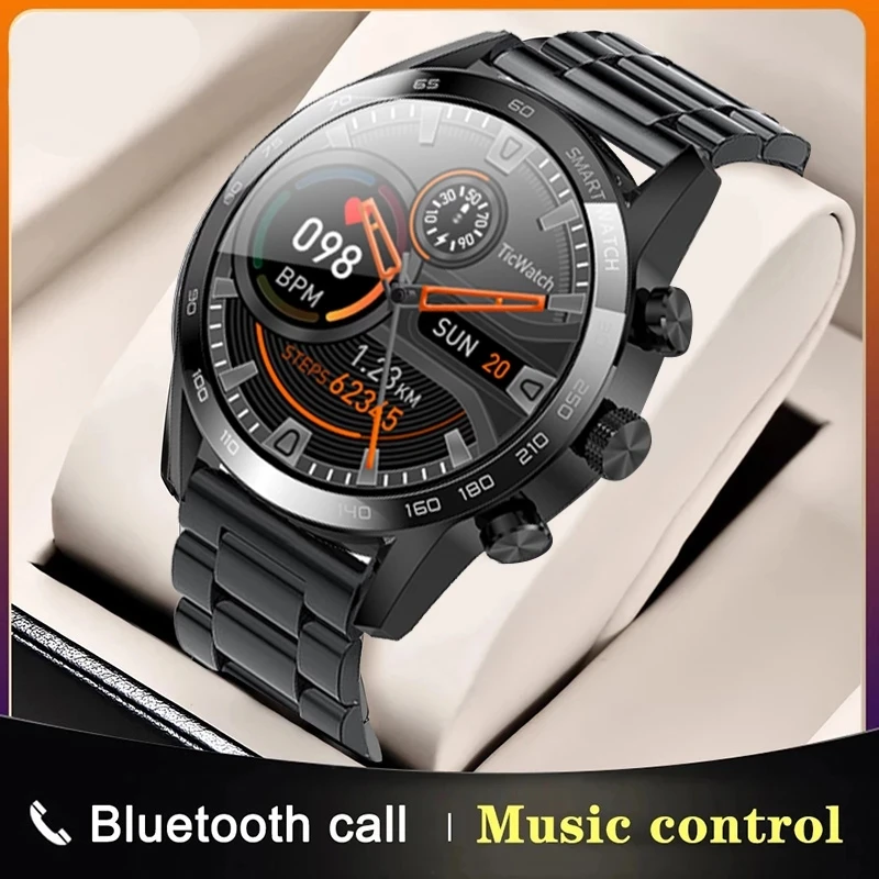 New Touch Screen Bluetooth Call Fashion Fitness Smart Watch Heart Rate Monitor IP68 Waterproof Android IOS Bracelet Men | Электроника