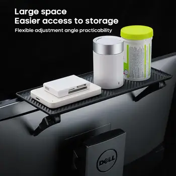 

Adjustable TV Screen Top Storage Shelf Rack Holder Computer Monitor Desktop Stand TV Rack Display Shelf Storage Rack Dropship